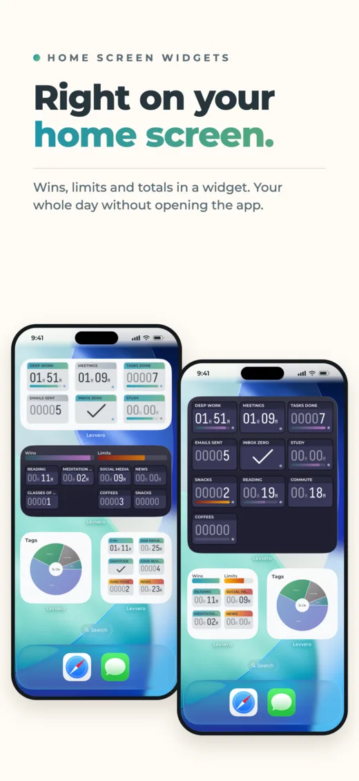 Levvero — Right on your home screen.
